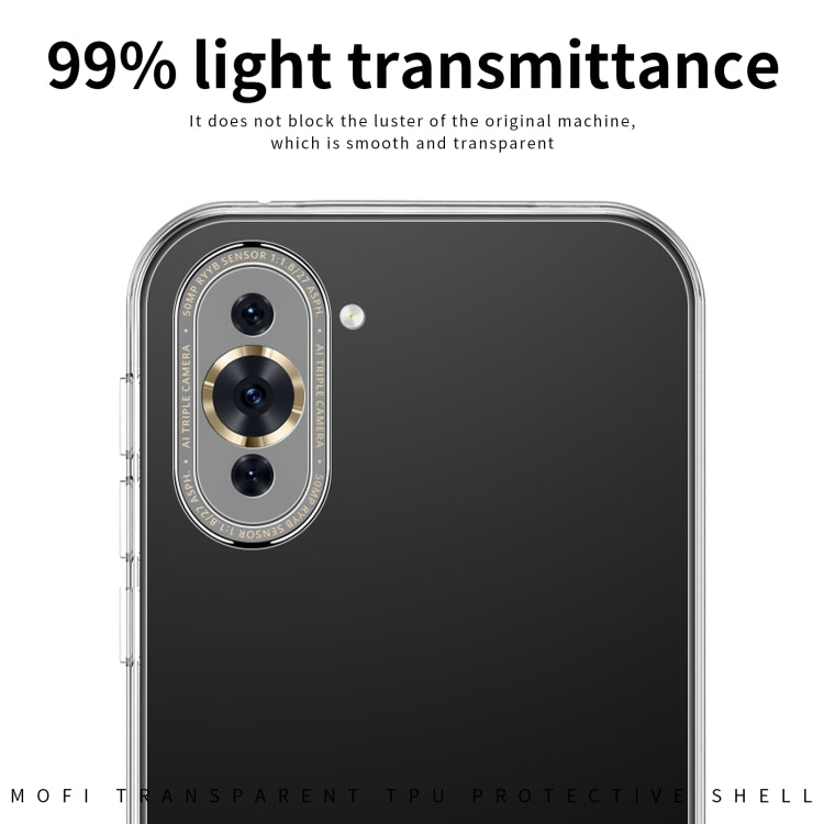 For Huawei Nova 10 Pro MOFI Ming Series Ultra-thin TPU Phone Case(Transparent) - Huawei Cases by MOFI | Online Shopping South Africa | PMC Jewellery