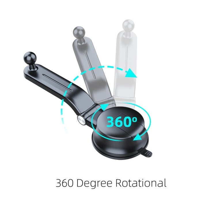 A190+X157 Car Phone Holder Dashboard Sucker Mount Stand  Retractable Clamp Arm - Universal Car Holders by PMC Jewellery | Online Shopping South Africa | PMC Jewellery | Buy Now Pay Later Mobicred