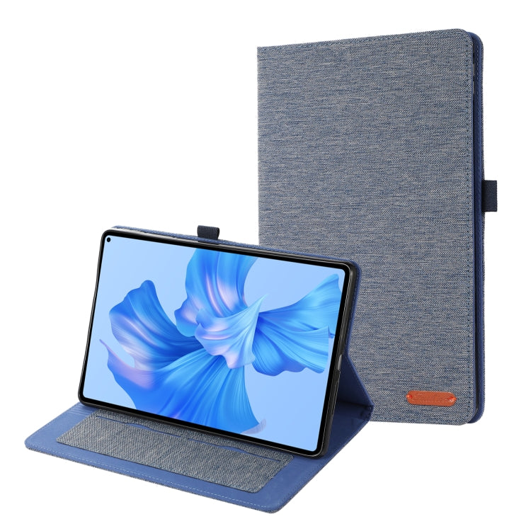 For Huawei MatePad Pro 11 2022  Fabric Leather Tablet Case(Blue) - Huawei by PMC TechLife | Online Shopping South Africa | PMC TechLife | Buy Now Pay Later Mobicred