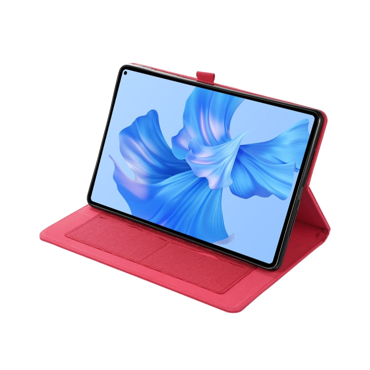 For Huawei MatePad Pro 11 2022  Fabric Leather Tablet Case(Red) - Huawei by PMC TechLife | Online Shopping South Africa | PMC TechLife | Buy Now Pay Later Mobicred