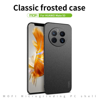 For Huawei Mate 50 MOFI Fandun Series Frosted Ultra-thin PC Hard Phone Case(Green) - Huawei Cases by MOFI | Online Shopping South Africa | PMC Jewellery