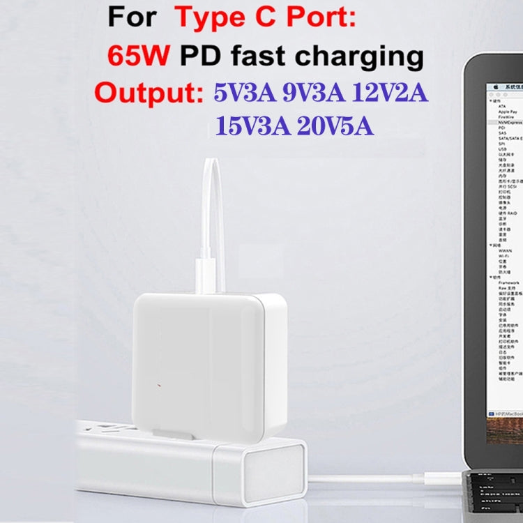 GaN 100W Dual USB+Dual USB-C/Type-C Multi Port Charger with  1.8m Type-C to MagSafe 1 / L Header Data Cable US / UK Plug - Cable & Adapter by PMC Jewellery | Online Shopping South Africa | PMC Jewellery | Buy Now Pay Later Mobicred
