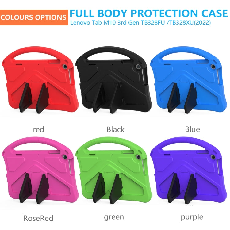 For Lenovo Tab M10 3rd Gen TB328FU / TB328XU 2022 EVA Shockproof Tablet Protective Case with Holder(Green) - Lenovo by PMC TechLife | Online Shopping South Africa | PMC TechLife | Buy Now Pay Later Mobicred