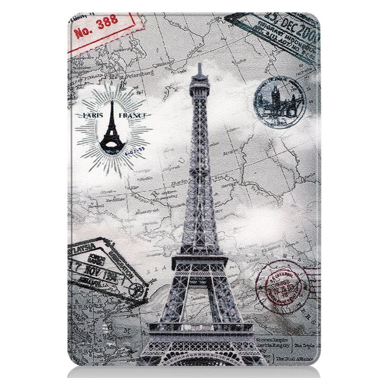 For Microsoft Surface Pro 9 / 10 / 11 JUNSUNMAY Custer Painted Stand Leather Tablet Case(Retro Tower) - free shipping - PMC Jewellery - Order now!