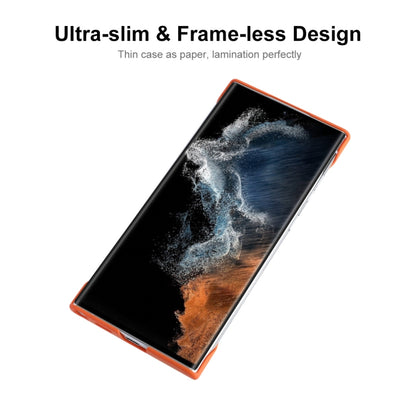 For Samsung Galaxy S23 Ultra 5G ENKAY Matte Frameless Hard PC Case(Orange) - Galaxy S23 Ultra 5G Cases by ENKAY | Online Shopping South Africa | PMC Jewellery | Buy Now Pay Later Mobicred