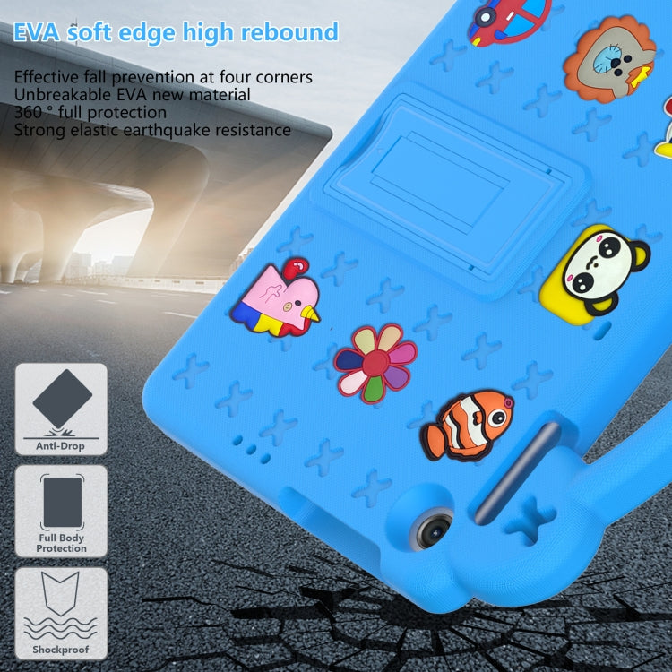 For Lenovo Tab M10 3rd Gen TB328FU / TB328XU 2022 10.1 Handle Kickstand Children EVA Shockproof Tablet Case(Sky Blue) - Lenovo by PMC Jewellery | Online Shopping South Africa | PMC Jewellery