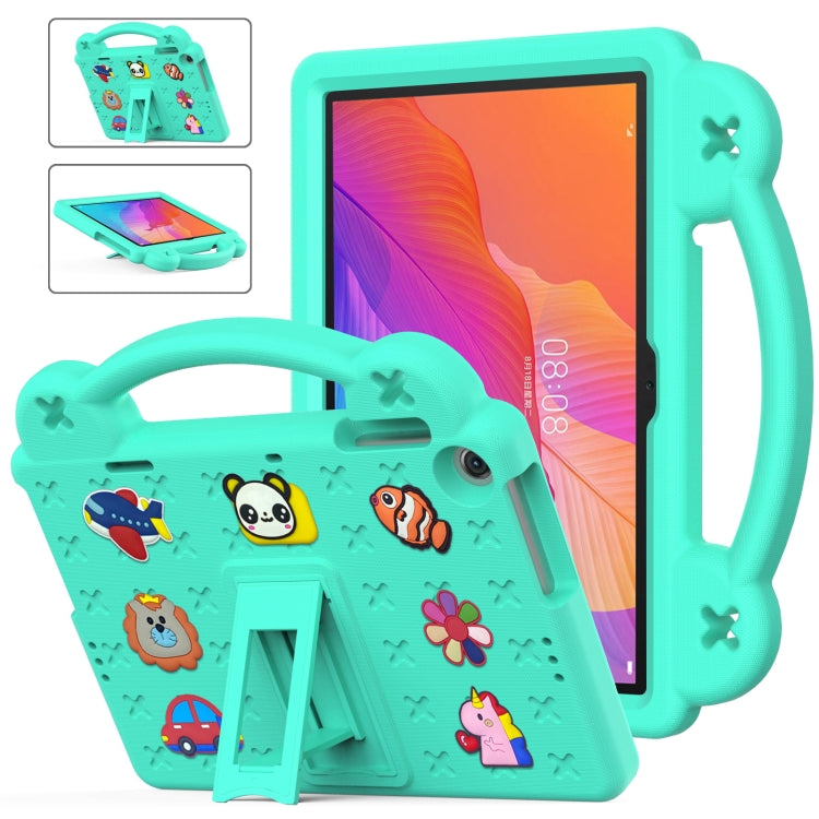 For Huawei MatePad T10S 10.1 / T10 9.7 / Honor Pad X8 10.1 Handle Kickstand Children EVA Shockproof Tablet Case(Mint Green) - Honor by PMC Jewellery | Online Shopping South Africa | PMC Jewellery