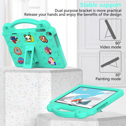 For Huawei MatePad T10S 10.1 / T10 9.7 / Honor Pad X8 10.1 Handle Kickstand Children EVA Shockproof Tablet Case(Mint Green) - Honor by PMC Jewellery | Online Shopping South Africa | PMC Jewellery