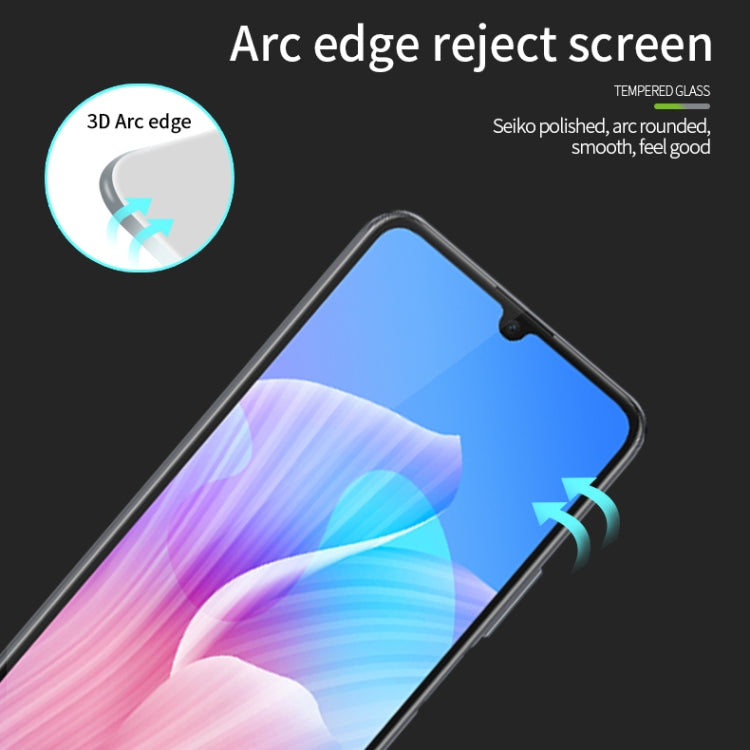 For Xiaomi Redmi 12C MOFI 9H 3D Explosion-proof Curved Screen Tempered Glass Film(Black) -  by MOFI | Online Shopping South Africa | PMC Jewellery