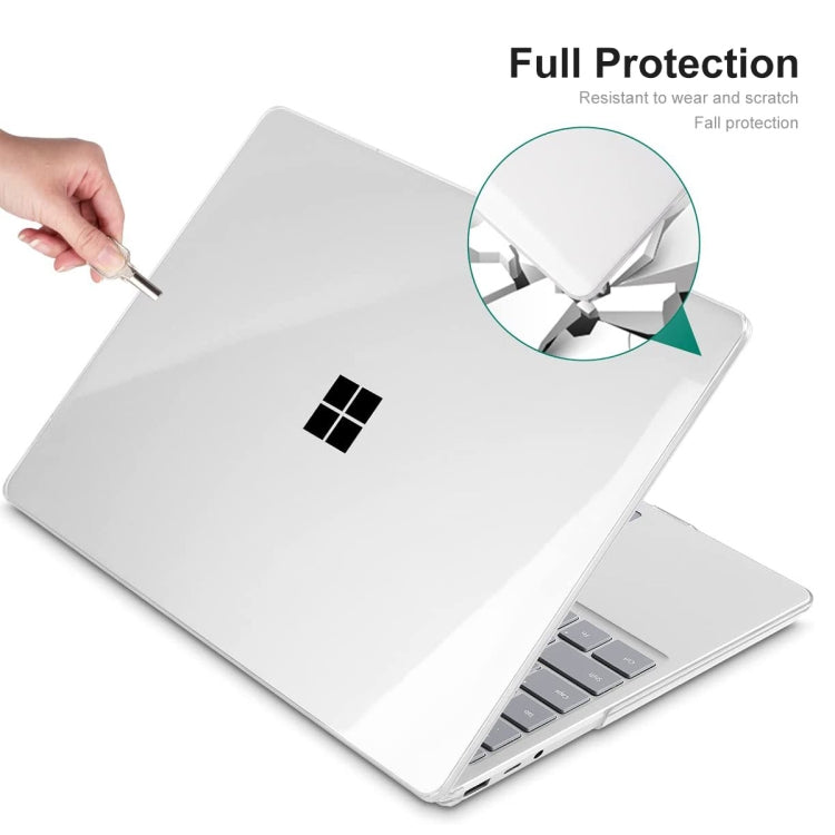 For Microsoft Surface Laptop 3/4/5 13.5 Steel 1868/1951 ENKAY Hat-Prince Shockproof Crystal Hard Case(Black) - Microsoft by ENKAY | Online Shopping South Africa | PMC Jewellery | Buy Now Pay Later Mobicred