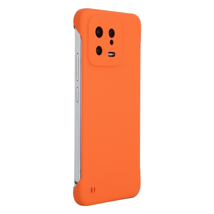 For Xiaomi 13 ENKAY Hat-Prince Matte Frameless Hard PC Phone Case(Orange) - 13 Cases by ENKAY | Online Shopping South Africa | PMC Jewellery | Buy Now Pay Later Mobicred