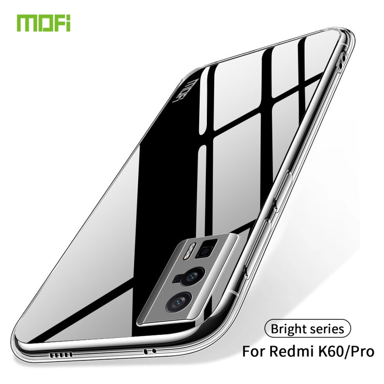 For Xiaomi Redmi K60 / K60 Pro MOFI Ming Series Ultra-thin TPU Phone Case(Transparent) - Xiaomi Cases by MOFI | Online Shopping South Africa | PMC Jewellery