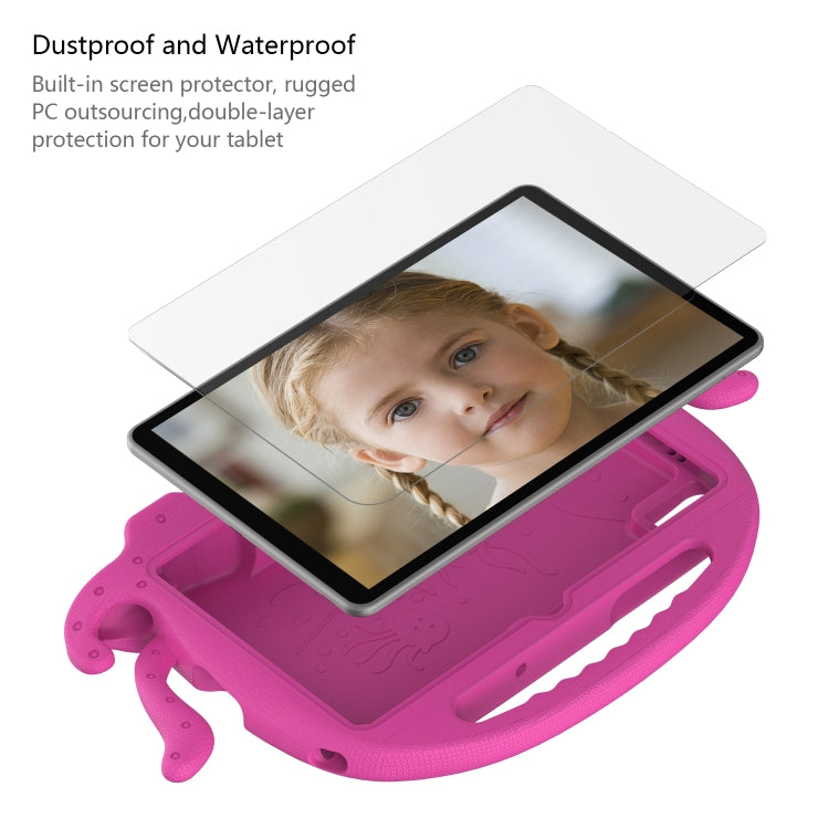 For Lenovo M10 Plus TB-X606 10.3 Octopus Style EVA PC Tablet Case(Rose Red) - Lenovo by PMC TechLife | Online Shopping South Africa | PMC TechLife | Buy Now Pay Later Mobicred