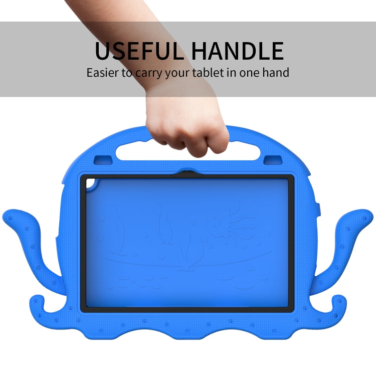 For Lenovo Tab M10 3rd Gen 10.1 TB-328 Octopus Style EVA Hybrid PC Shockproof Tablet Case with Strap(Blue) - Lenovo by PMC TechLife | Online Shopping South Africa | PMC TechLife | Buy Now Pay Later Mobicred