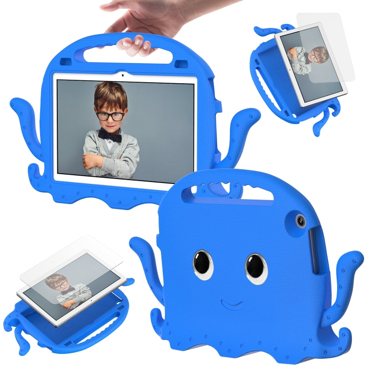 For Lenovo Tab M10 3rd Gen 10.1 TB-328 Octopus Style EVA Hybrid PC Shockproof Tablet Case with Strap(Blue) - Lenovo by PMC TechLife | Online Shopping South Africa | PMC TechLife | Buy Now Pay Later Mobicred