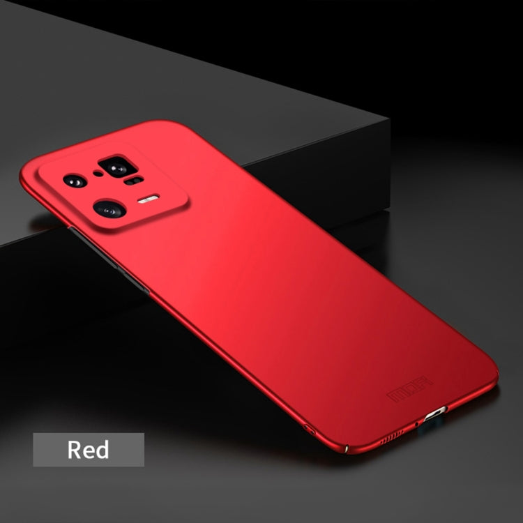 For Xiaomi 13 Pro MOFI Frosted Ultra-thin PC Hard Case(Red) - 13 Pro Cases by MOFI | Online Shopping South Africa | PMC Jewellery