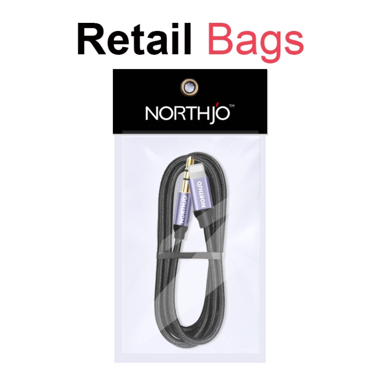 NORTHJO LTM03 8 Pin to 3.5mm Audio AUX Jack Cable, Length:0.5m - Video & Audio Cable by NORTHJO | Online Shopping South Africa | PMC Jewellery