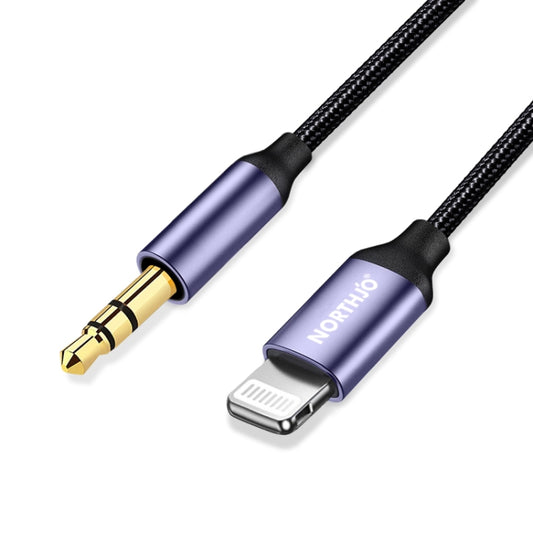 NORTHJO LTM03 8 Pin to 3.5mm Audio AUX Jack Cable, Length:1.5m - Video & Audio Cable by NORTHJO | Online Shopping South Africa | PMC Jewellery