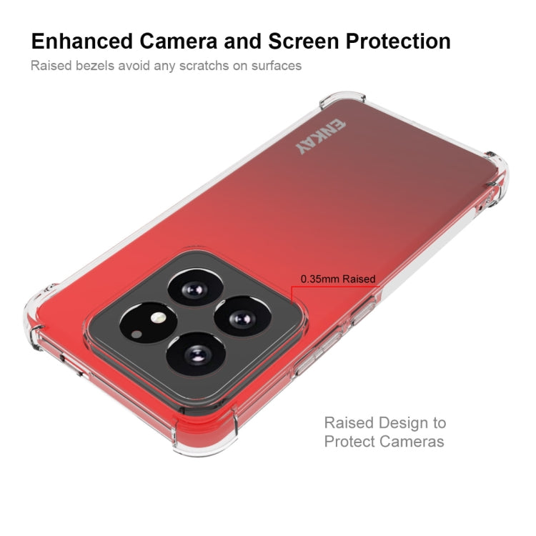 For Xiaomi 14 Pro ENKAY Hat-Prince Transparent TPU Shockproof Phone Case - free shipping - PMC Jewellery - Order now!