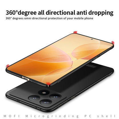 For Xiaomi Redmi K70 / K70 Pro MOFI Micro-Frosted PC Ultra-thin Hard Phone Case(Black) - K70 Pro Cases by MOFI | Online Shopping South Africa | PMC Jewellery | Buy Now Pay Later Mobicred