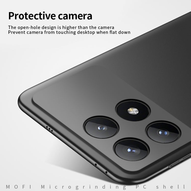 For Xiaomi Redmi K70 / K70 Pro MOFI Micro-Frosted PC Ultra-thin Hard Phone Case(Black) - K70 Pro Cases by MOFI | Online Shopping South Africa | PMC Jewellery | Buy Now Pay Later Mobicred