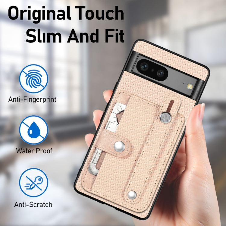 For Google Pixel 9 Wristband Kickstand Card Wallet Back Cover Phone Case with Tool Knife(Blue) - Google Cases by PMC TechLife | Online Shopping South Africa | PMC TechLife | Buy Now Pay Later Mobicred