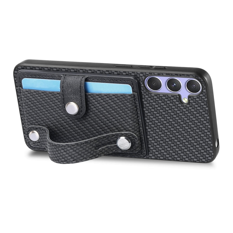 For Samsung Galaxy S25 5G Wristband Kickstand Wallet Back Phone Case with Tool Knife(Black) - Galaxy S25 5G Cases by PMC Jewellery | Online Shopping South Africa | PMC Jewellery | Buy Now Pay Later Mobicred