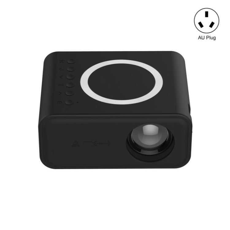 YT300 Home Multimedia Mini Remote Projector Support Mobile Phone(AU Plug Black) - Mini Projector by PMC TechLife | Online Shopping South Africa | PMC TechLife | Buy Now Pay Later Mobicred