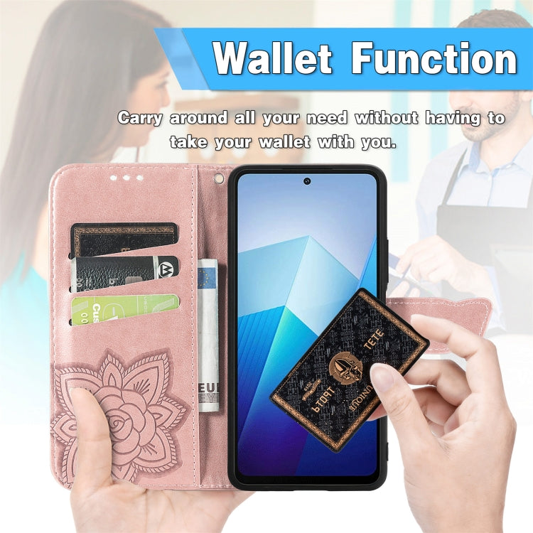 For vivo X100 Pro Butterfly Love Flower Embossed Leather Phone Case(Lavender) - X100 Pro Cases by imak | Online Shopping South Africa | PMC Jewellery | Buy Now Pay Later Mobicred