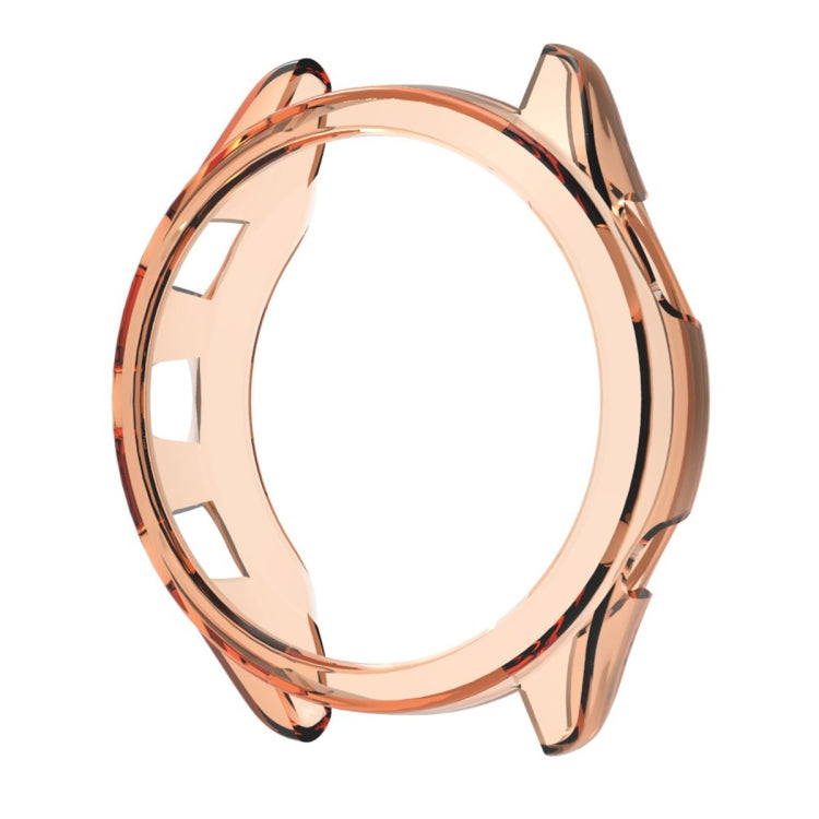 For Garmin Forerunner 965 ENKAY Hat-Prince Transparent TPU Frame Drop Protection Case(Orange) - Watch Cases by ENKAY | Online Shopping South Africa | PMC TechLife | Buy Now Pay Later Mobicred
