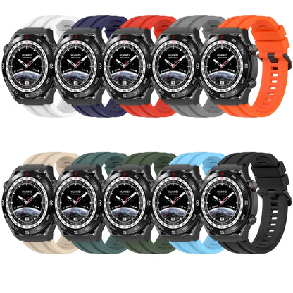 For Huawei Watch Ultimate Long & Short Sports Solid Color Silicone Watch Band Set(Sky Blue) - Watch Bands by PMC Jewellery | Online Shopping South Africa | PMC Jewellery