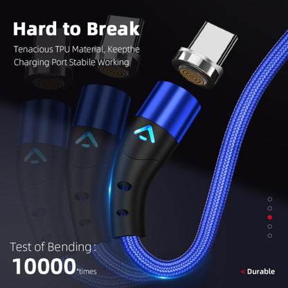 ENKAY 3A USB to 8 Pin Magnetic Fast Charging Data Cable with LED Light, Length:2m(Black) - Charging Cable & Head by ENKAY | Online Shopping South Africa | PMC Jewellery | Buy Now Pay Later Mobicred