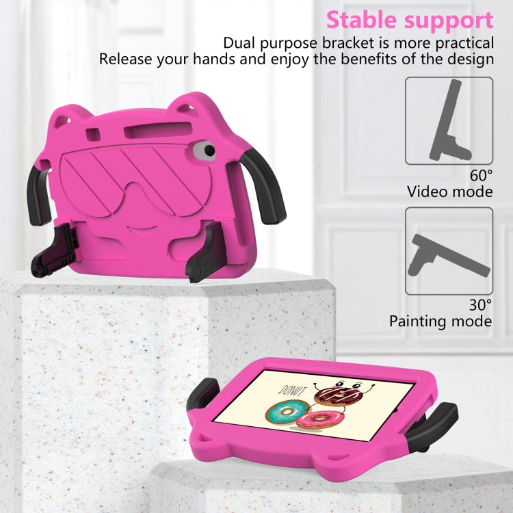 For Lenovo Tab M8 8506X 3rd Gen Ice Baby EVA Shockproof Hard PC Tablet Case(Rose Red+Black) - Lenovo by PMC TechLife | Online Shopping South Africa | PMC TechLife | Buy Now Pay Later Mobicred