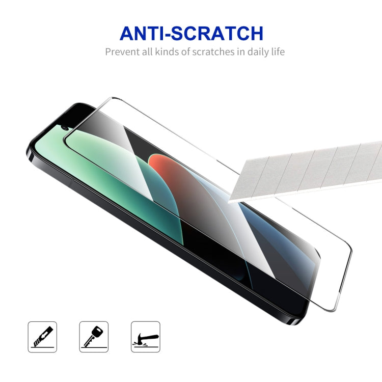 For Xiaomi 14 5pcs ENKAY Hat-Prince Full Glue High Aluminum-silicon Tempered Glass Film - 14 Tempered Glass by ENKAY | Online Shopping South Africa | PMC Jewellery | Buy Now Pay Later Mobicred