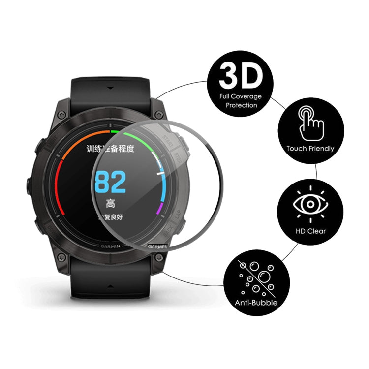For Garmin Epix Pro Gen 2 51mm ENKAY 3D Full Coverage Soft PC Edge + PMMA HD Screen Protector Film - Screen Protector by ENKAY | Online Shopping South Africa | PMC TechLife