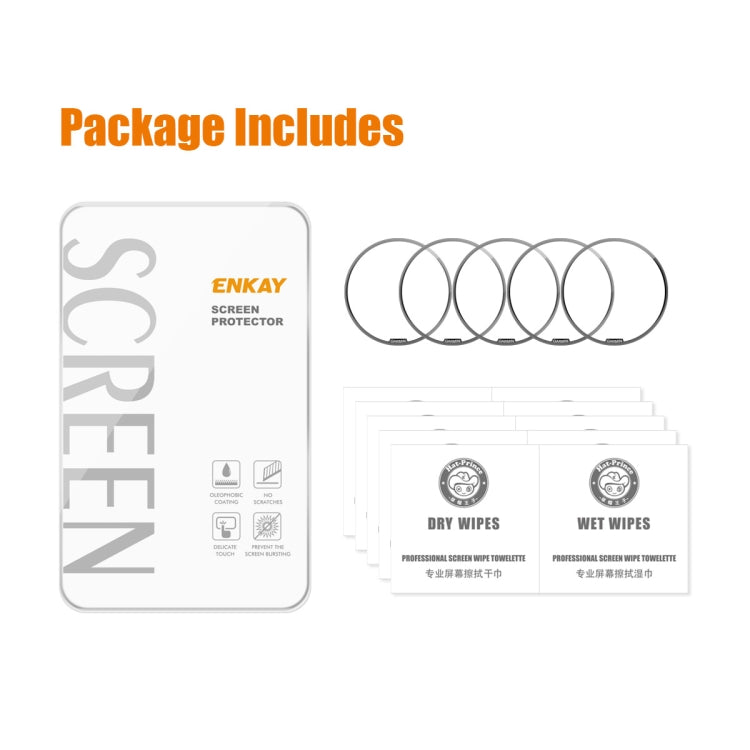 For Garmin Epix Pro Gen 2 47mm 5pcs ENKAY 3D Full Coverage Soft PC Edge PMMA HD Screen Protector Film - Screen Protector by ENKAY | Online Shopping South Africa | PMC TechLife | Buy Now Pay Later Mobicred