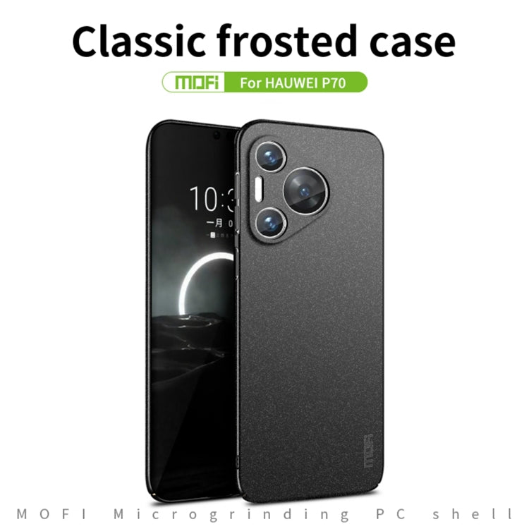 For Huawei P70 MOFI Fandun Series Frosted PC Ultra-thin All-inclusive Phone Case(Black) - Huawei Cases by MOFI | Online Shopping South Africa | PMC Jewellery