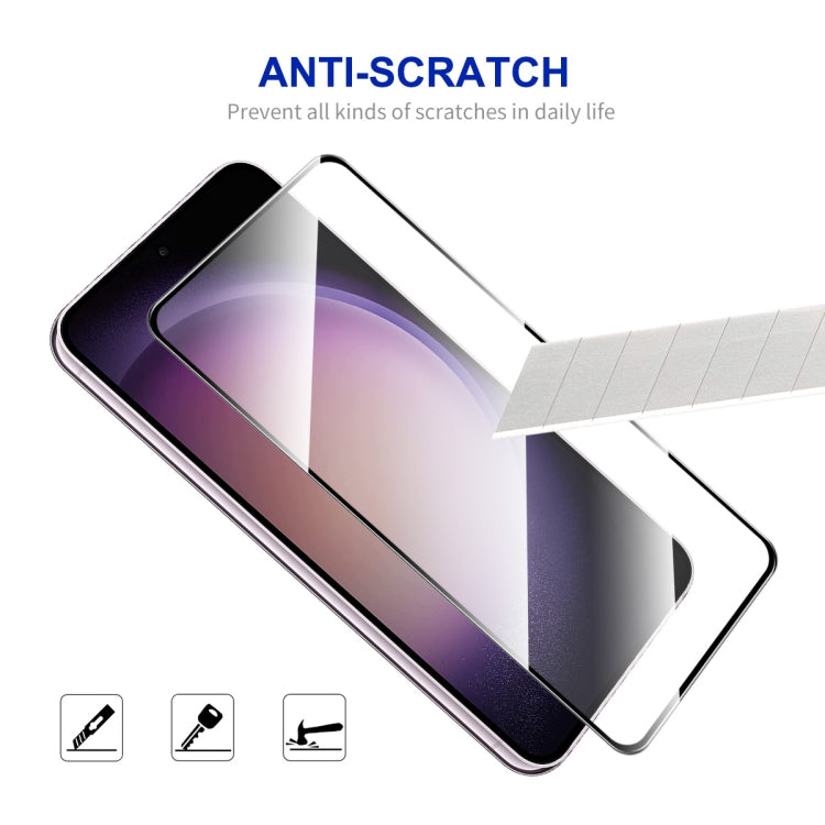 For Samsung Galaxy S24 FE 5G 10pcs ENKAY Hat-Prince Full Glue High Aluminum-silicon Tempered Glass Film - Galaxy Tempered Glass by ENKAY | Online Shopping South Africa | PMC Jewellery | Buy Now Pay Later Mobicred