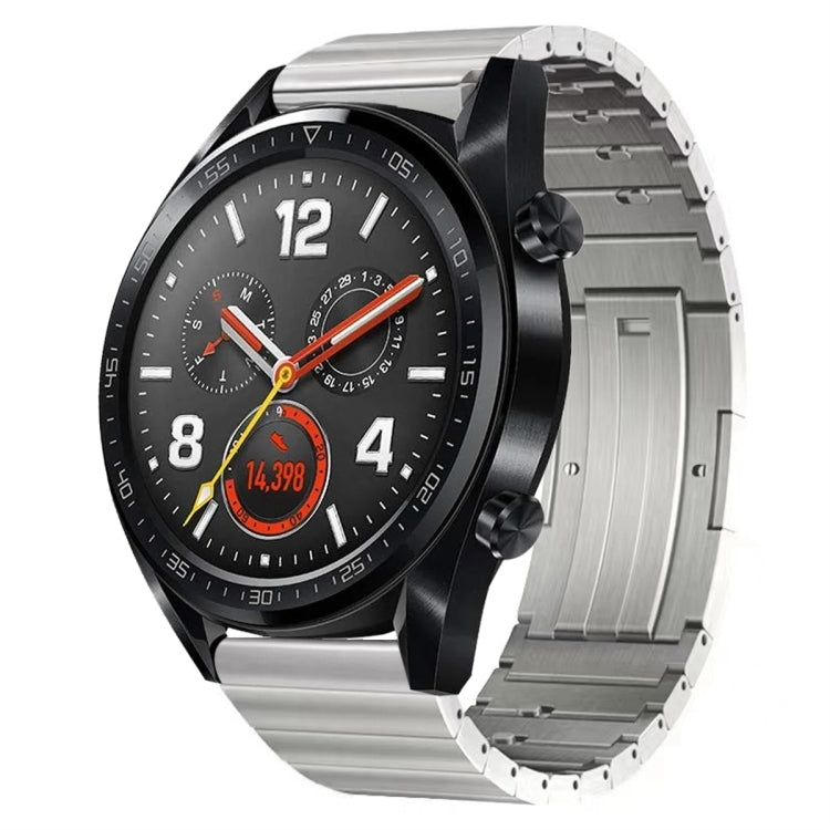 For Huawei Watch GT 42mm / 46mm Titanium Alloy Quick Release Watch Band(Silver) - Watch Bands by PMC TechLife | Online Shopping South Africa | PMC TechLife