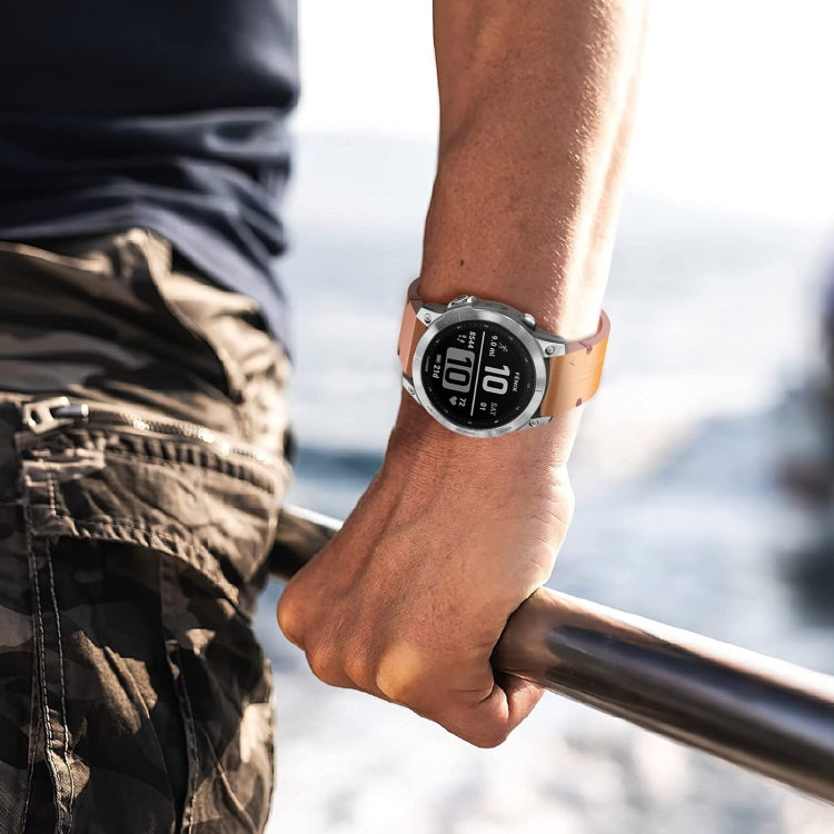 Compatible with Garmin D2 Charlie 26mm Leather Textured Watch Band(Black) - free shipping - PMC TechLife - Order now!