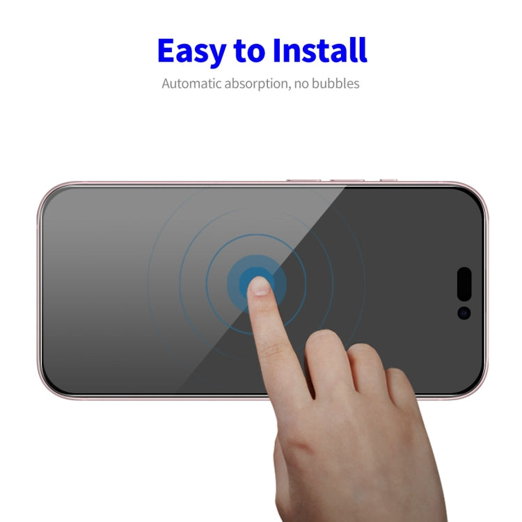 For iPhone 16 Plus 2pcs ENKAY Hat-Prince 28�� Anti-peeping Tempered Glass Protector Full Screen Film - iPhone 16 Plus Tempered Glass by ENKAY | Online Shopping South Africa | PMC TechLife | Buy Now Pay Later Mobicred