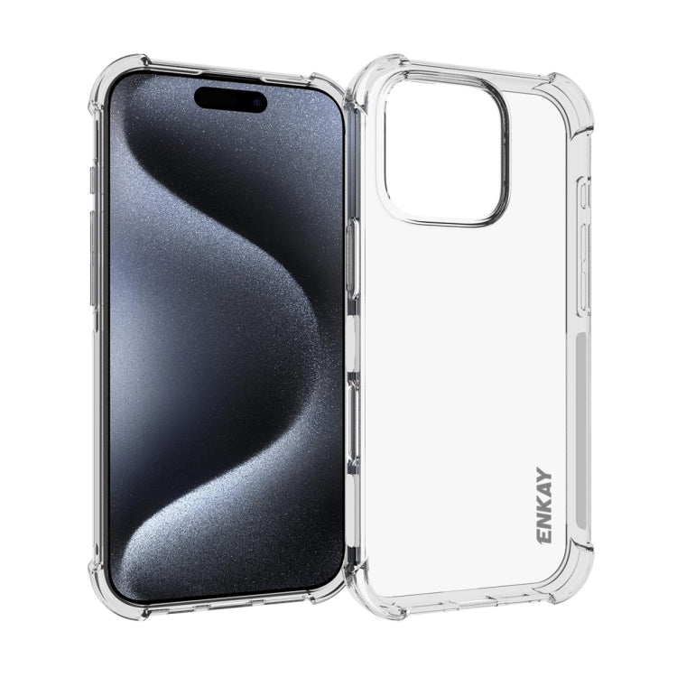 For iPhone 16 Pro ENKAY Hat-Prince Transparent TPU Shockproof Phone Case - iPhone 16 Pro Cases by ENKAY | Online Shopping South Africa | PMC TechLife | Buy Now Pay Later Mobicred