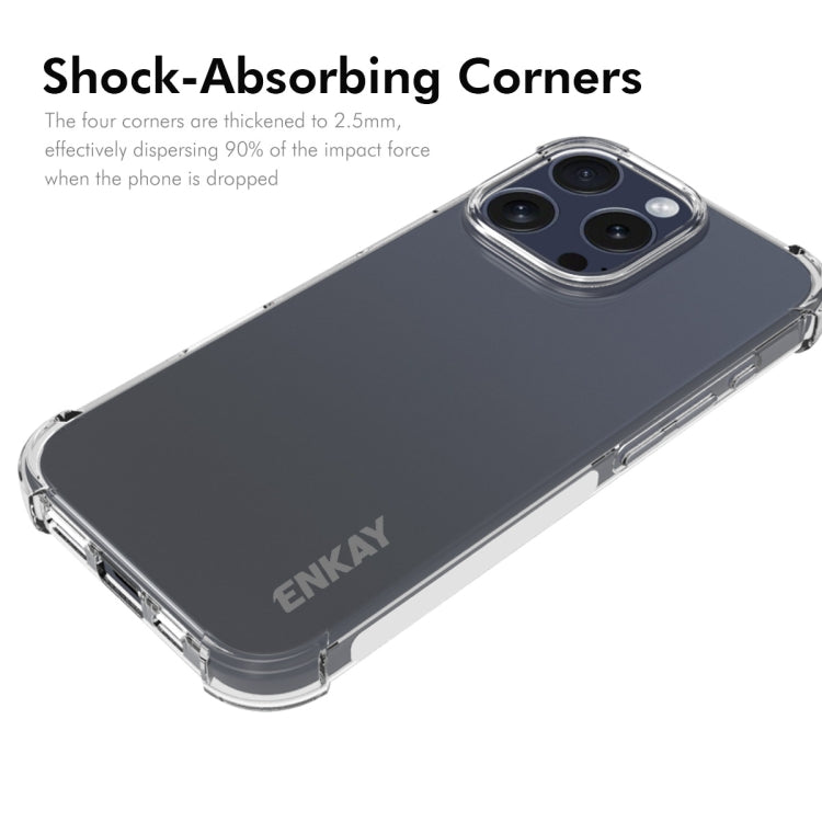 For iPhone 16 Pro ENKAY Hat-Prince Transparent TPU Shockproof Phone Case - iPhone 16 Pro Cases by ENKAY | Online Shopping South Africa | PMC TechLife | Buy Now Pay Later Mobicred
