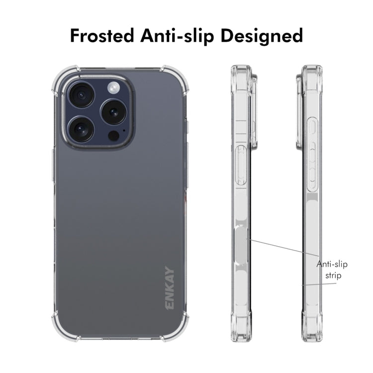 For iPhone 16 Pro ENKAY Hat-Prince Transparent TPU Shockproof Phone Case - iPhone 16 Pro Cases by ENKAY | Online Shopping South Africa | PMC TechLife | Buy Now Pay Later Mobicred