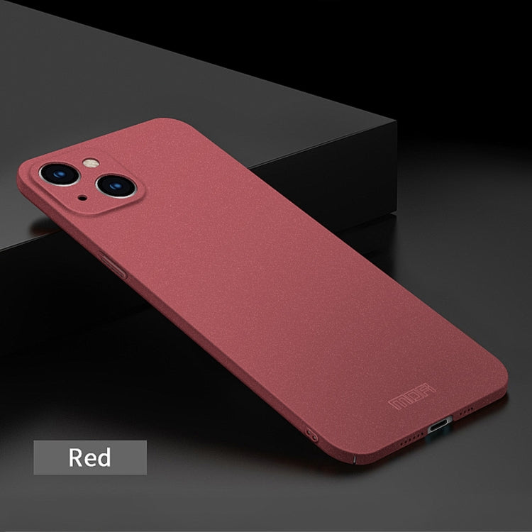 For iPhone 15 Plus  MOFI Fandun Series Frosted PC Ultra-thin All-inclusive Phone Case(Red) - More iPhone Cases by MOFI | Online Shopping South Africa | PMC TechLife