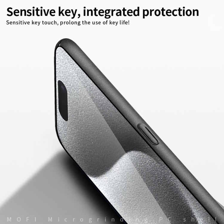 For iPhone 16 MOFI Fandun Series Frosted PC Ultra-thin All-inclusive Phone Case(Gray) - iPhone 16 Cases by MOFI | Online Shopping South Africa | PMC Jewellery | Buy Now Pay Later Mobicred