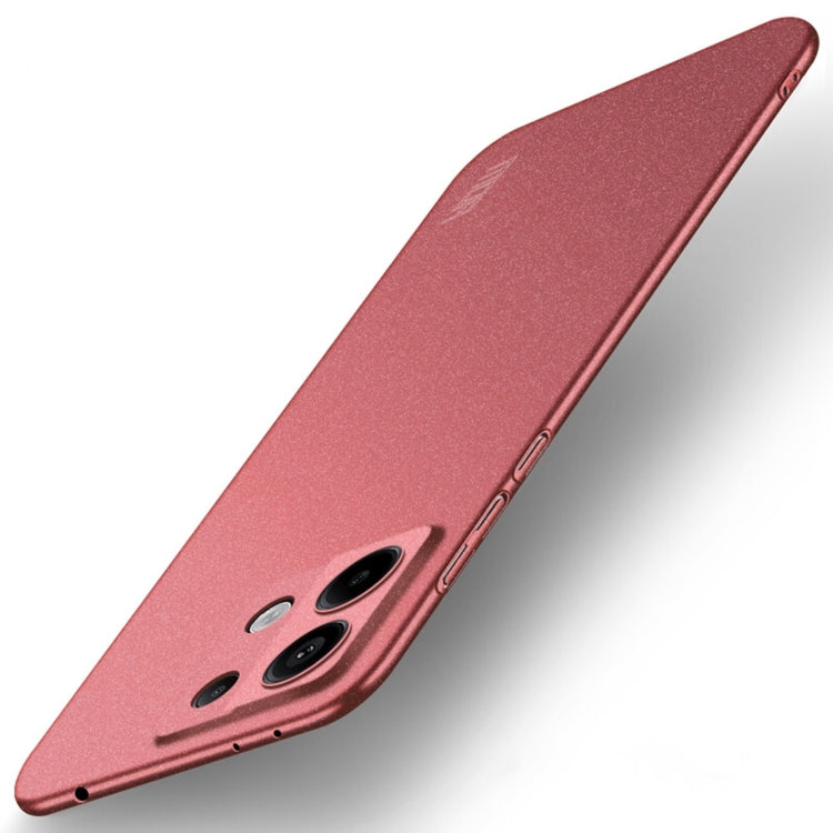 For Xiaomi Redmi Note 13 Pro 5G MOFI Fandun Series Frosted PC Ultra-thin All-inclusive Phone Case(Red) - Note 13 Pro Cases by PMC Jewellery | Online Shopping South Africa | PMC Jewellery