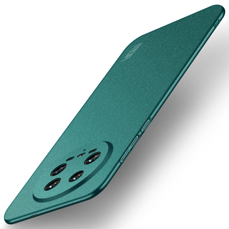 For Xiaomi 14 Ultra MOFI Fandun Series Frosted PC Ultra-thin All-inclusive Phone Case(Green) - 14 Ultra Cases by MOFI | Online Shopping South Africa | PMC Jewellery | Buy Now Pay Later Mobicred