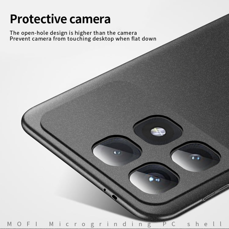 For Xiaomi Redmi K70 Ultra MOFI Fandun Series Frosted PC Ultra-thin All-inclusive Phone Case(Black) - Xiaomi Cases by MOFI | Online Shopping South Africa | PMC Jewellery | Buy Now Pay Later Mobicred