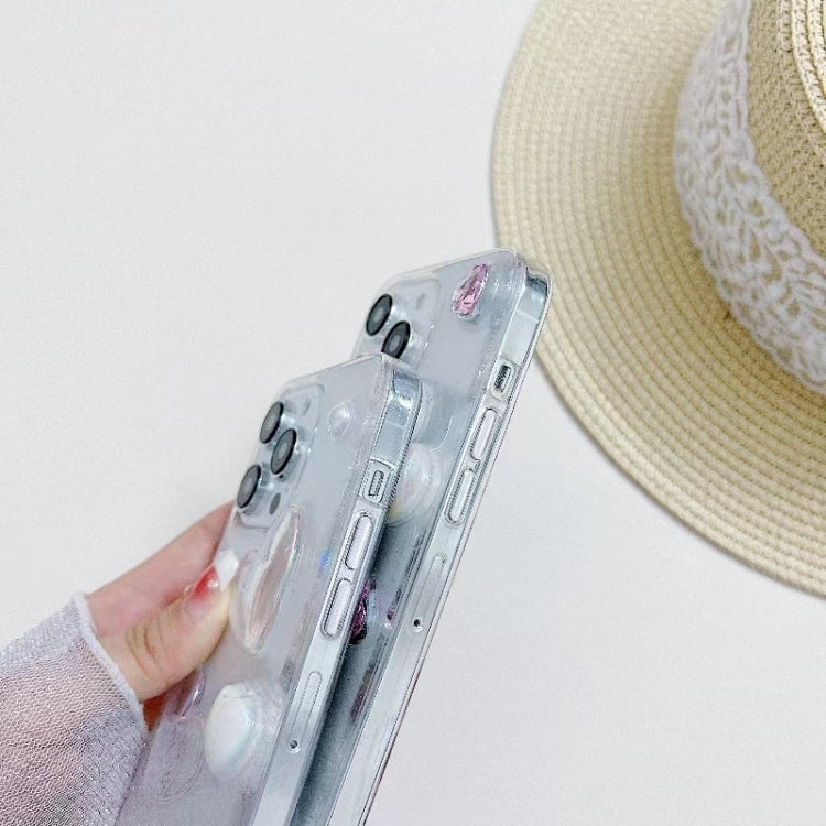 For iPhone 12 Pro Max Love Epoxy TPU Phone Case(Transparent) - free shipping - PMC TechLife - Order now!